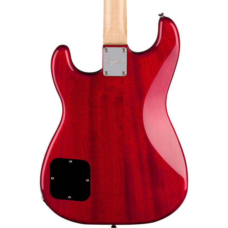 Squier Paranormal Strat-O-Sonic Electric Guitar, Laurel Fingerboard, Crimson Red Transparent