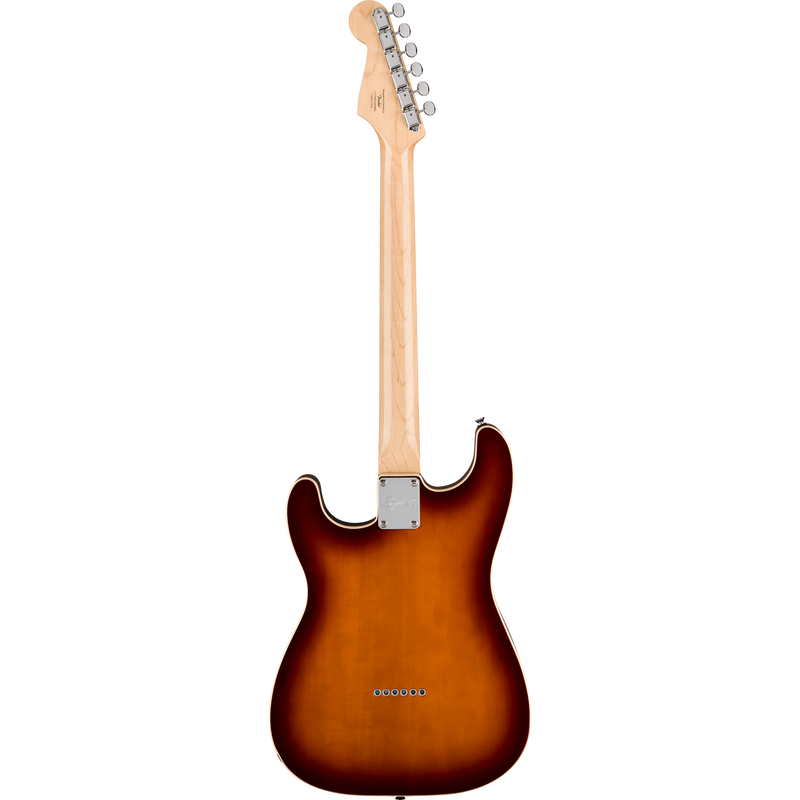 Squier Paranormal Custom Nashville Stratocaster Electric Guitar, Chocolate 2-Color Sunburst