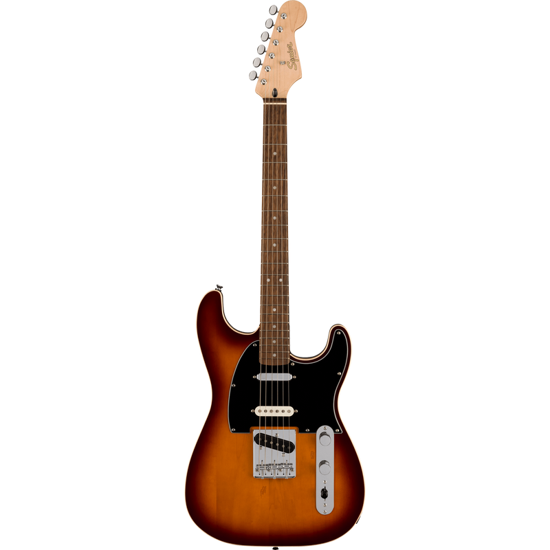 Squier Paranormal Custom Nashville Stratocaster Electric Guitar, Chocolate 2-Color Sunburst