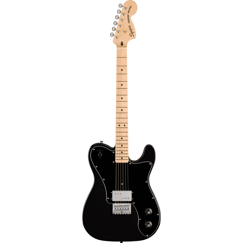 Squier Paranormal Esquire Deluxe Electric Guitar, Maple Fingerboard, Metallic Black