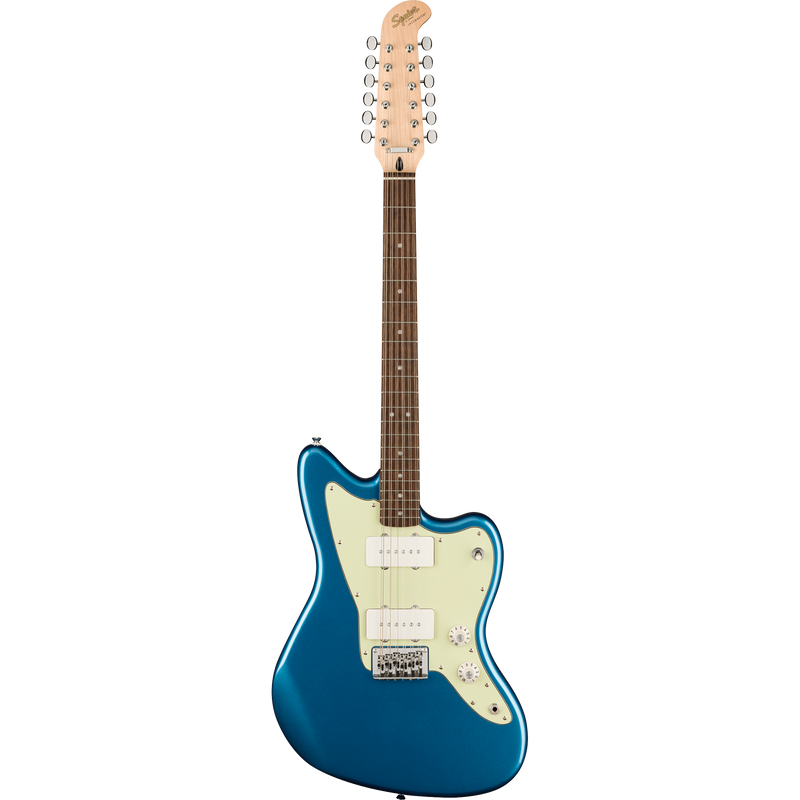 Squier Paranormal Jazzmaster XII 12-String Electric Guitar, Mint Pickguard, Lake Placid Blue