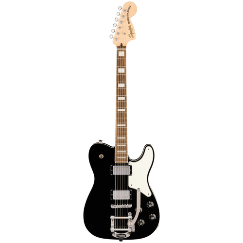 Squier Paranormal Troublemaker Telecaster Deluxe Electric Guitar w/ Bigsby, Black
