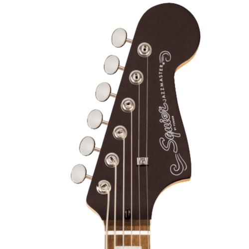 Squier Paranormal Baritone Jazzmaster HH Electric Guitar, Oxblood