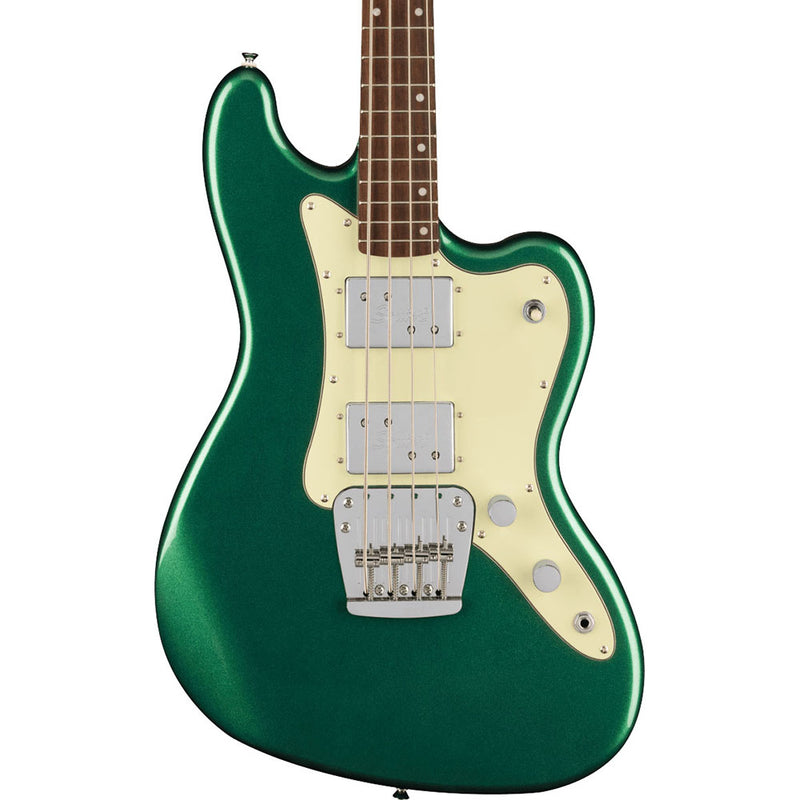 Squier Paranormal Rascal HH Bass Guitar, Laurel Fingerboard, Sherwood Green