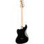 Squier Paranormal Rascal HH Bass Guitar, Laurel Fingerboard, Metallic Black