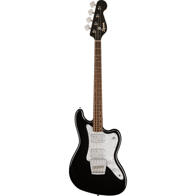 Squier Paranormal Rascal HH Bass Guitar, Laurel Fingerboard, Metallic Black