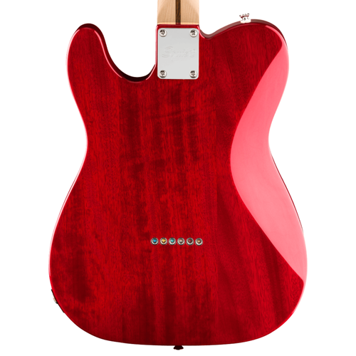 Squier Affinity Series Telecaster SH, Flame Maple Top, Crimson Red Transparent