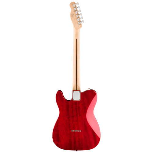 Squier Affinity Series Telecaster SH, Flame Maple Top, Crimson Red Transparent