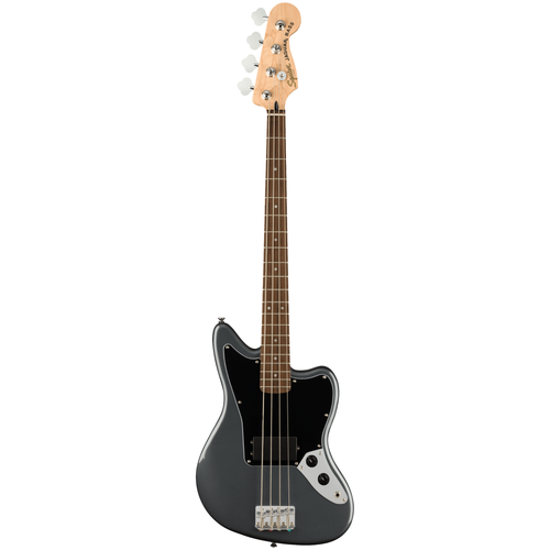 Squier Affinity Series Jaguar H Bass Guitar, Laurel Fingerboard, Charcoal Frost Metallic