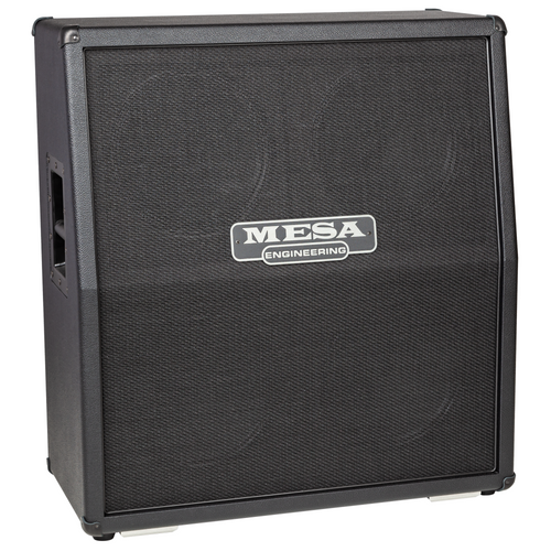 Mesa Boogie 4x12 Rectifier Traditional Slant Speaker Cabinet, Black Bronco