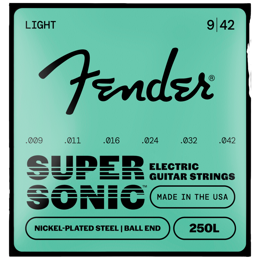 Fender SuperSonic 250L Nickel-Plated Electric Guitar Strings, 9-42