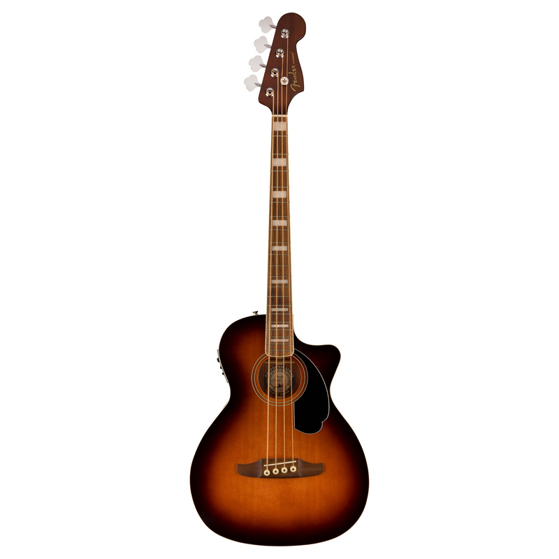 Fender Kingman Acoustic Bass Guitar, Walnut Fingerboard, Shaded Edge Burst w/ Gig Bag