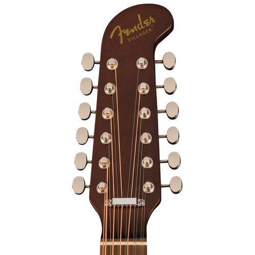 Fender Villager 12-String Acoustic-Electric Guitar, Spruce Top, Aged Natural