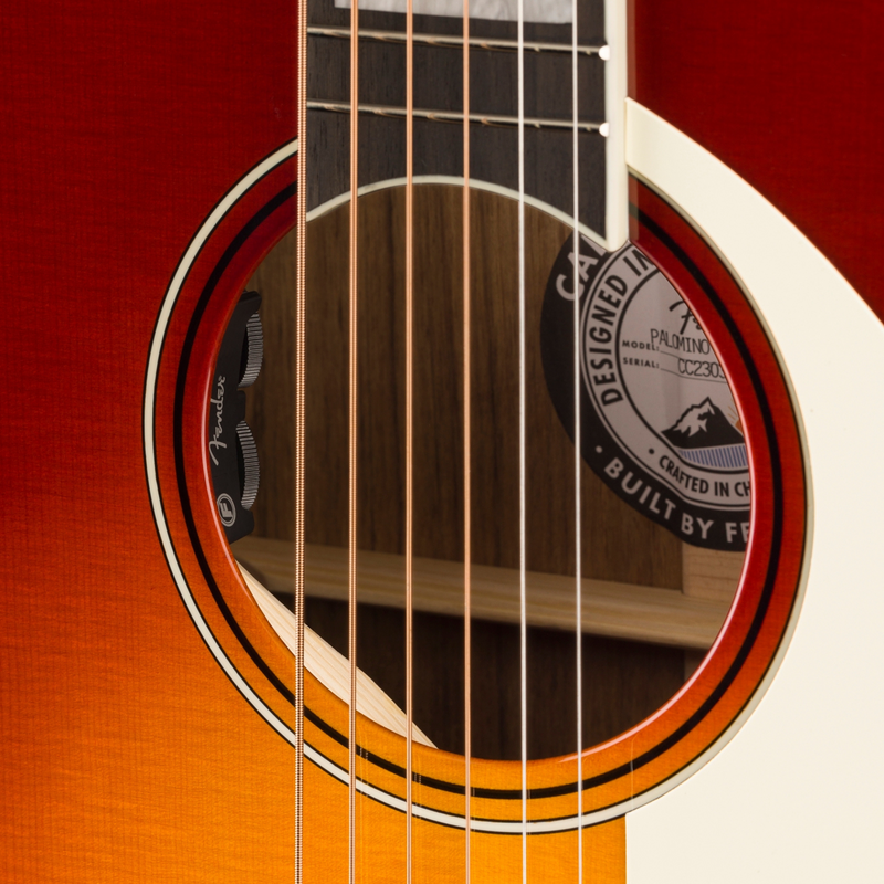 Fender Palomino Vintage Acoustic-Electric Guitar, Sienna Sunburst w/ Case