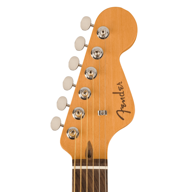 Fender Highway Parlor Acoustic-Electric Guitar, Rosewood Fingerboard, Natural w/Bag