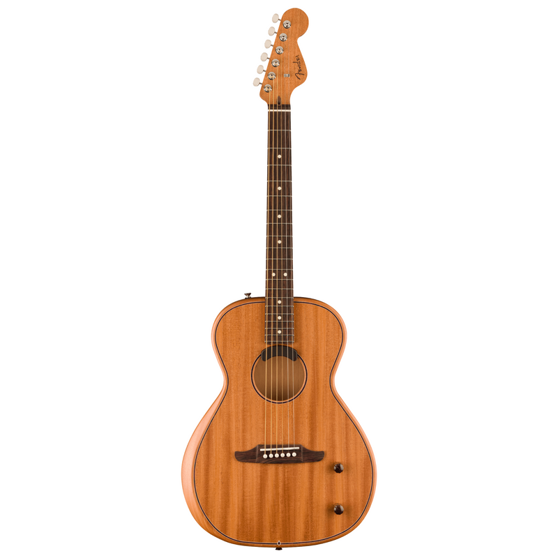 Fender Highway Parlor Acoustic-Electric Guitar, All-Mahogany, Rosewood Fretboard w/Bag