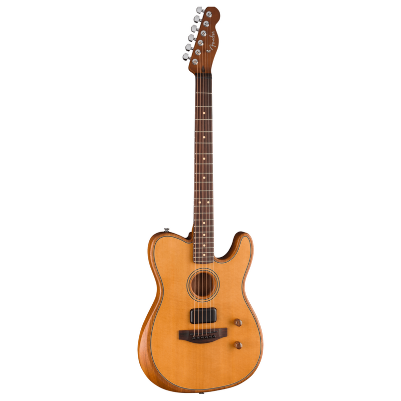Fender Acoustasonic Standard Telecaster Acoustic-Electric Guitar, Aged Natural