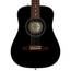 Fender California Standard Redondo Mini Acoustic Guitar, Black