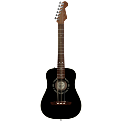 Fender California Standard Redondo Mini Acoustic Guitar, Black