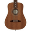 Fender California Standard Redondo Mini Acoustic Guitar, Sapele, Natural