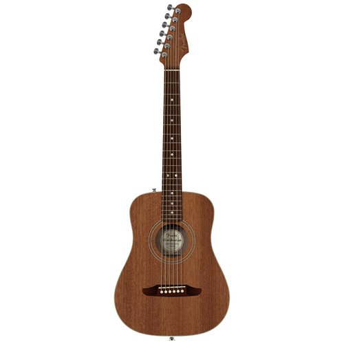 Fender California Standard Redondo Mini Acoustic Guitar, Sapele, Natural