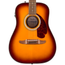 Fender California Deluxe Redondo Jr. E Acoustic-Electric Guitar, Honey Sunburst
