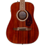 Fender California Deluxe Redondo Jr. E Acoustic-Electric Guitar, Natural Mahogany