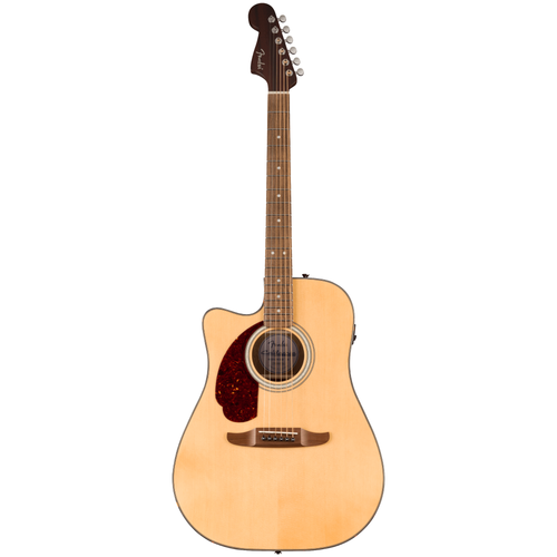 Fender California Deluxe Redondo CE Left-Handed Acoustic-Electric Guitar, Natural