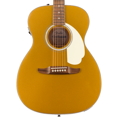 Fender California Deluxe Monterey E Acoustic-Electric Guitar, Aztec Gold