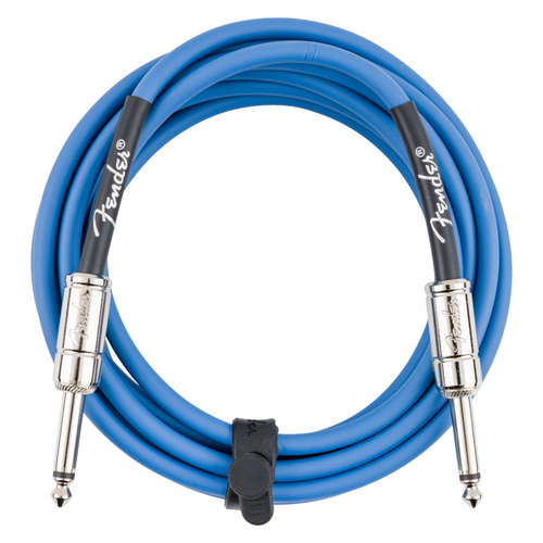 Fender Contour Series 10' Instrument Cable, Lake Placid Blue