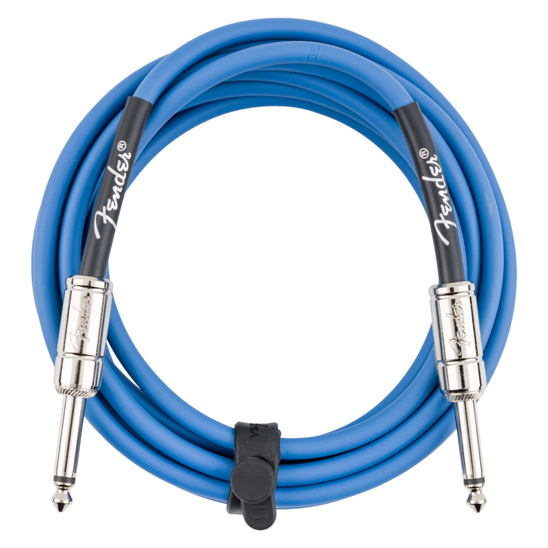 Fender Contour Series 10' Instrument Cable, Lake Placid Blue