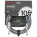 Fender Contour Series 10' Instrument Cable, Inca Silver