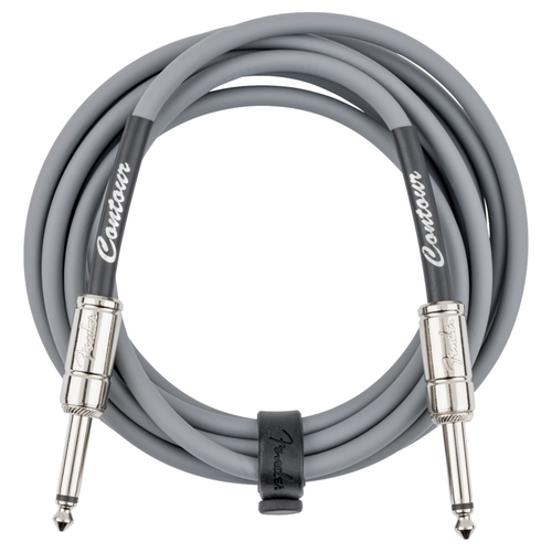 Fender Contour Series 10' Instrument Cable, Inca Silver