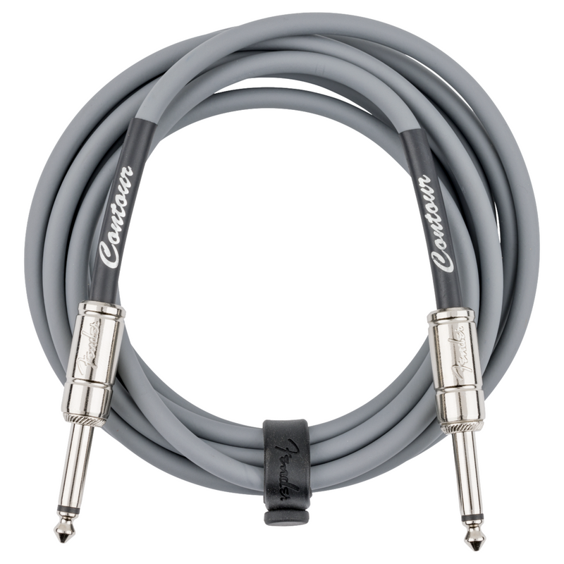 Fender Contour Series 10' Instrument Cable, Inca Silver
