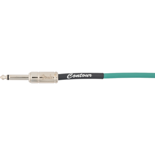 Fender Contour Series 10' Instrument Cable, Sherwood Green