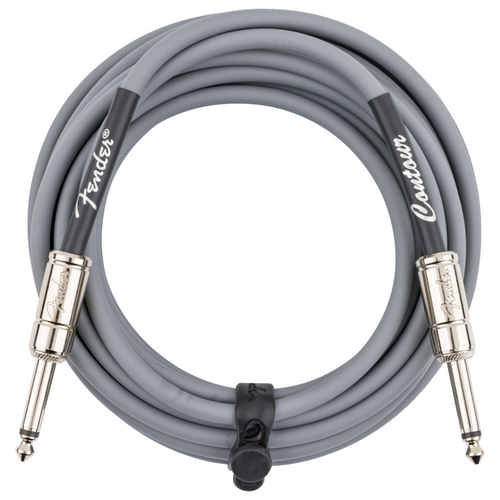 Fender Contour Series 18.6' Instrument Cable, Inca Silver