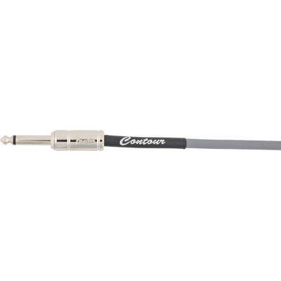 Fender Contour Series 18.6' Instrument Cable, Inca Silver