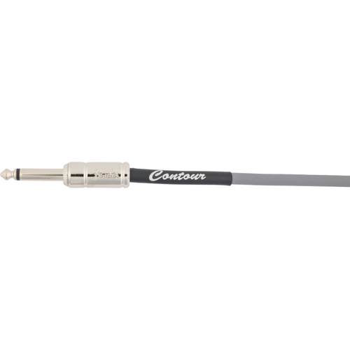 Fender Contour Series 18.6' Instrument Cable, Inca Silver