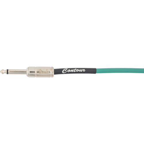 Fender Contour Series 18.6' Instrument Cable, Sherwood Green