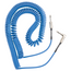 Fender Contour Series 30' Coiled Instrument Cable, Lake Placid Blue