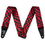 Fender Wavy Checkerboard Polyester Strap, Red