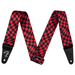 Fender Wavy Checkerboard Polyester Strap, Red