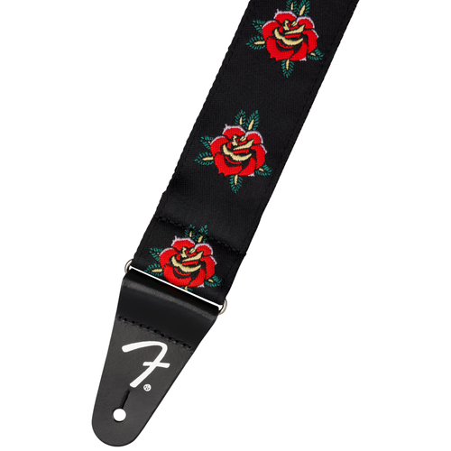 Fender 2" Rose Strap, Red