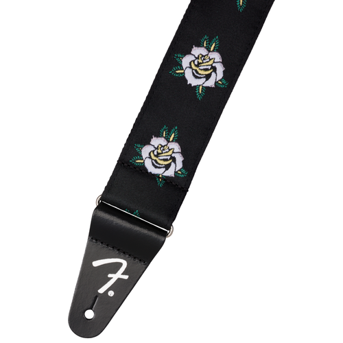 Fender 2" Rose Strap, White