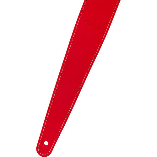Fender 2" Essentials Leather Guitar Strap, Red