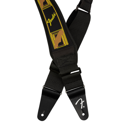 Fender Swell Neoprene Logo Strap, Running Logo, 2.5"