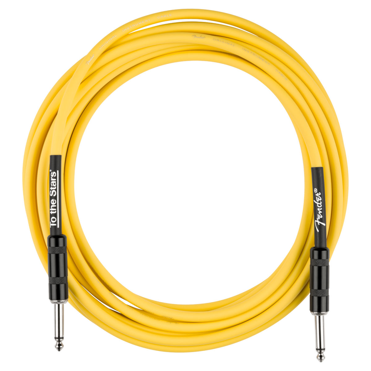 Fender Tom Delonge 10 Foot To The Stars Instrument Cable, Graffiti Yellow