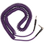 Fender J Mascis 30' Coiled Instrument Cable, Straight/Angled, Purple