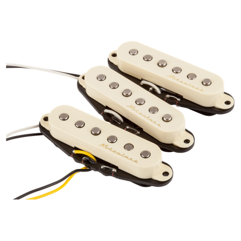 Fender Vintage Noiseless Stratocaster Pickup Set, Aged White