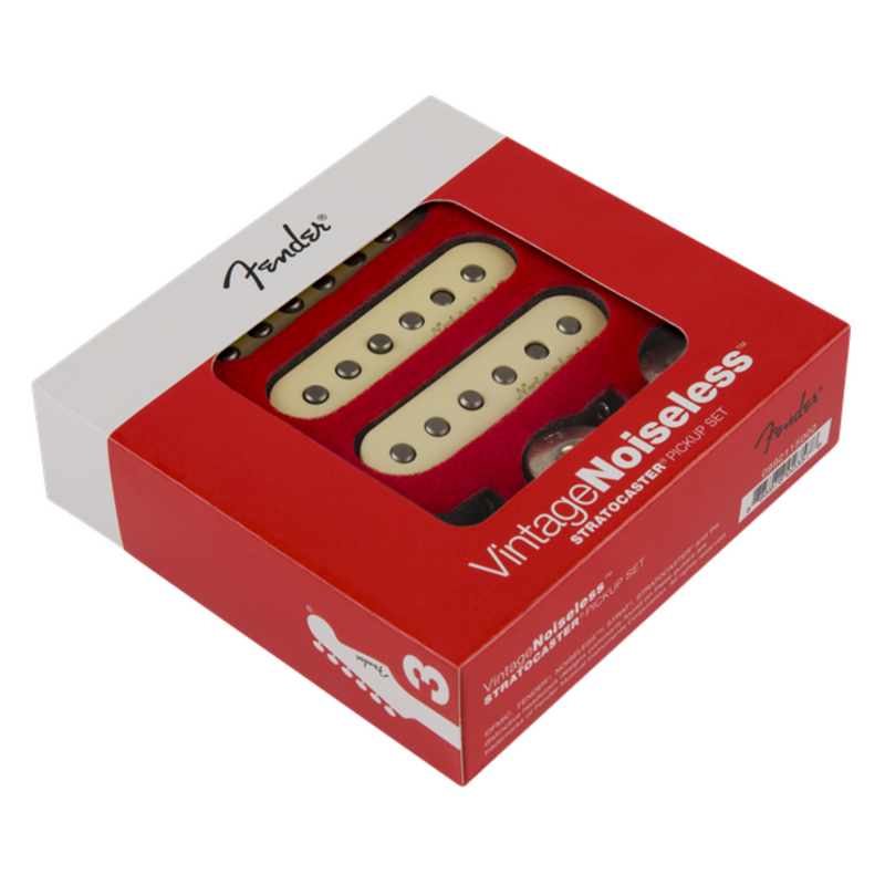 Fender Vintage Noiseless Stratocaster Pickup Set, Aged White